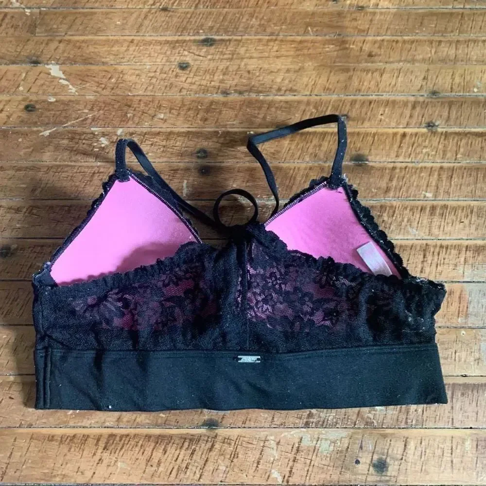 Victoria’s Secret black Lacy XS no wire bralette